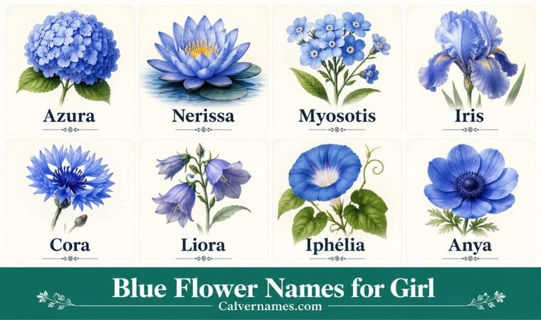 Blue Flower Names for Girl