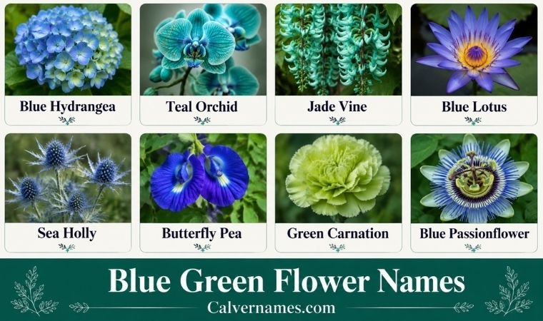 Blue Green Flower Names