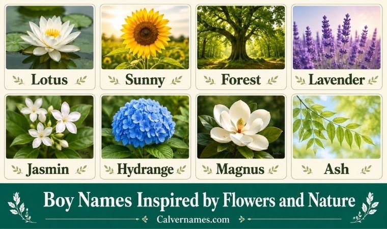 Boy Names Inspired by Flowers and Nature