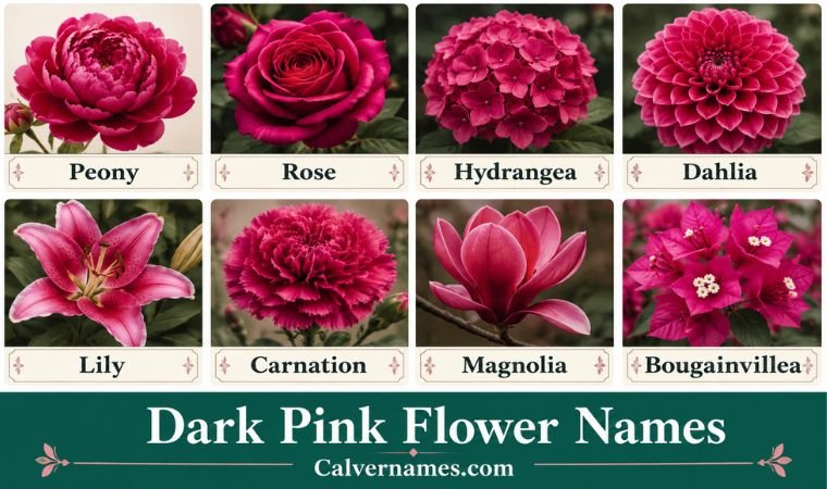 Dark Pink Flower Names