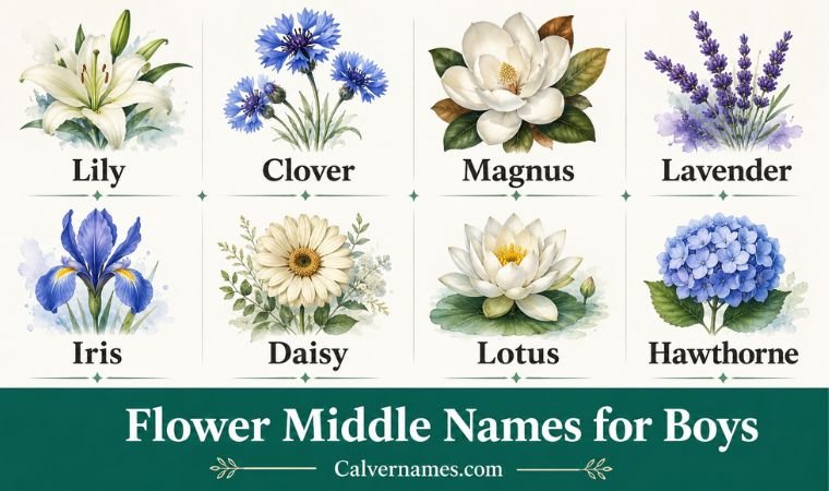 Flower Middle Names for Boys