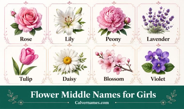 Flower Middle Names for Girls