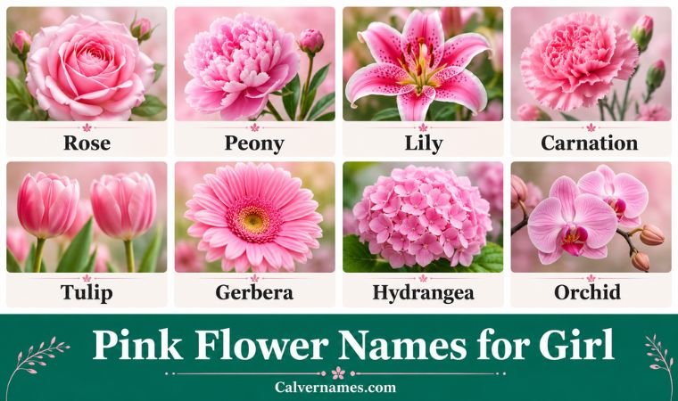 Pink Flower Names for Girl