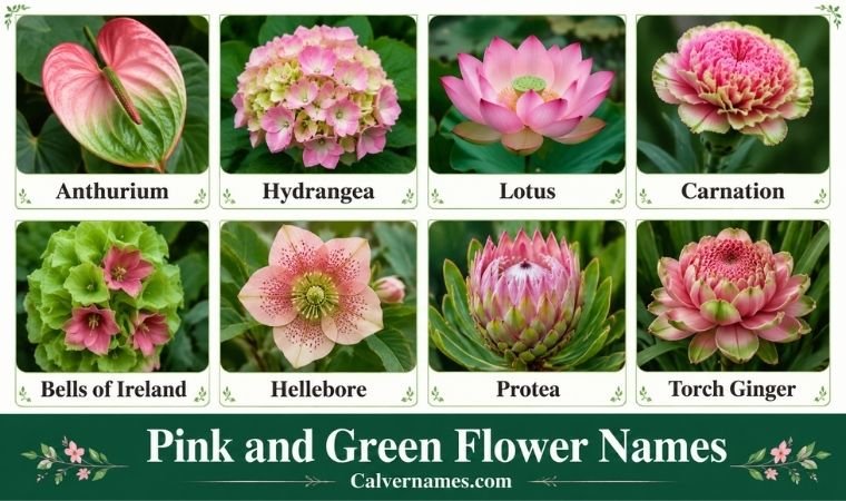 Pink and Green Flower Names