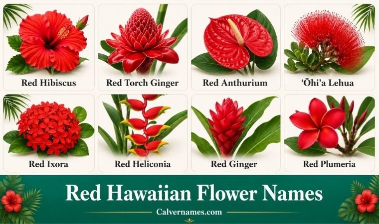Red Hawaiian Flower Names
