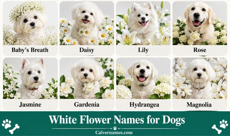 White Flower Names for Dogs