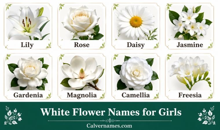 White Flower Names for Girls