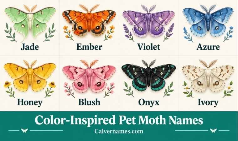 Color-Inspired Pet Moth Names