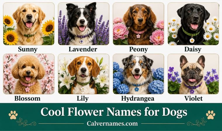 Cool Flower Names for Dogs
