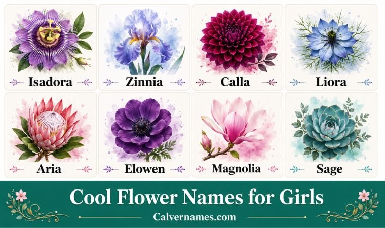 Cool Flower Names for Girls
