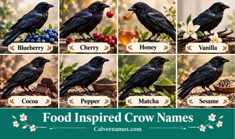 Food inspired Crow Names