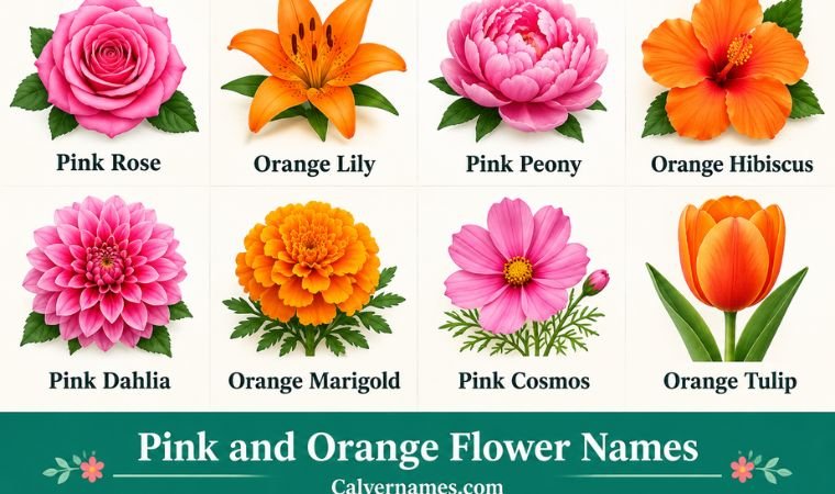 Pink and Orange Flower Names