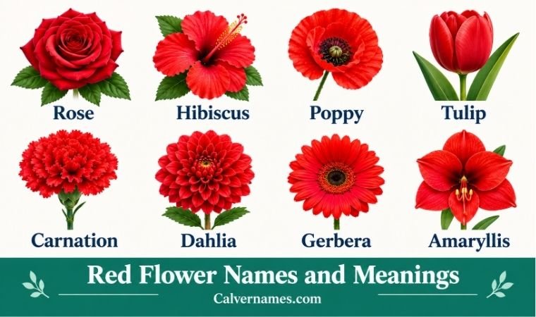 Red Flower Names and Meanings