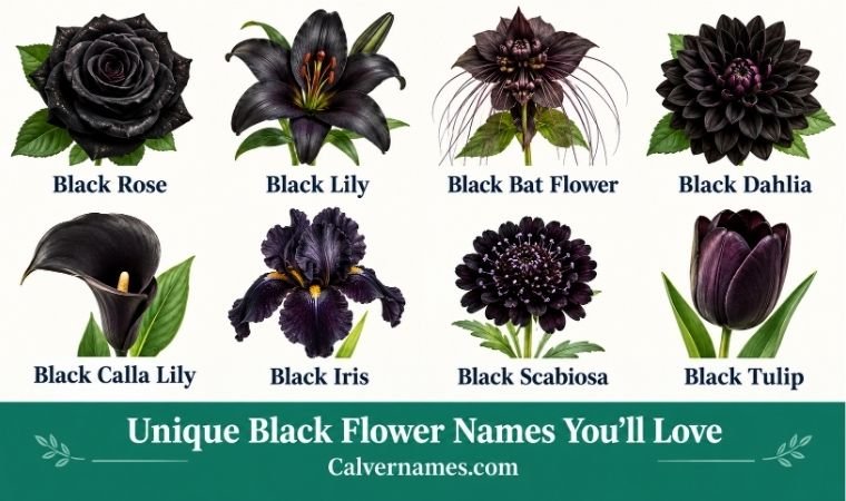 Unique Black Flower Names You'll Love