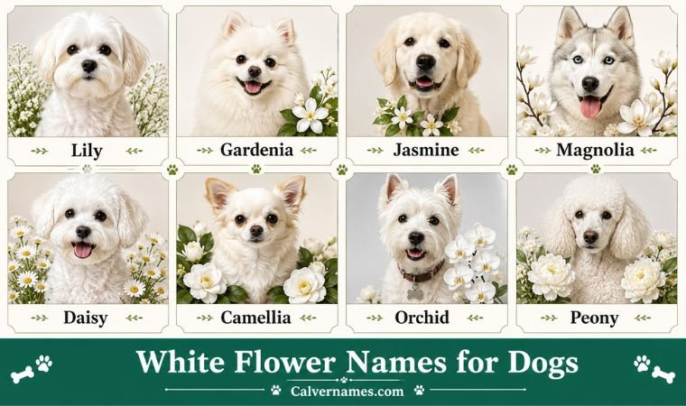 White Flower Names for Dogs