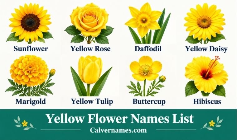 Yellow Flower Names List