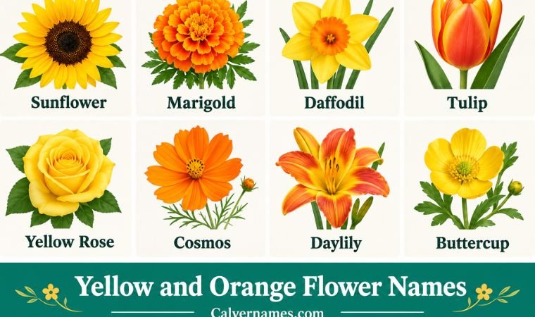 Yellow and Orange Flower Names